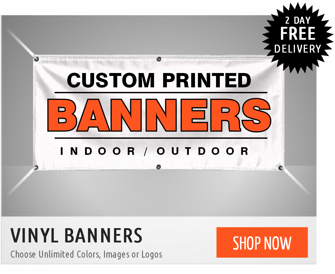 USA-Signs.com custom printed vinyl banners free overnight delivery